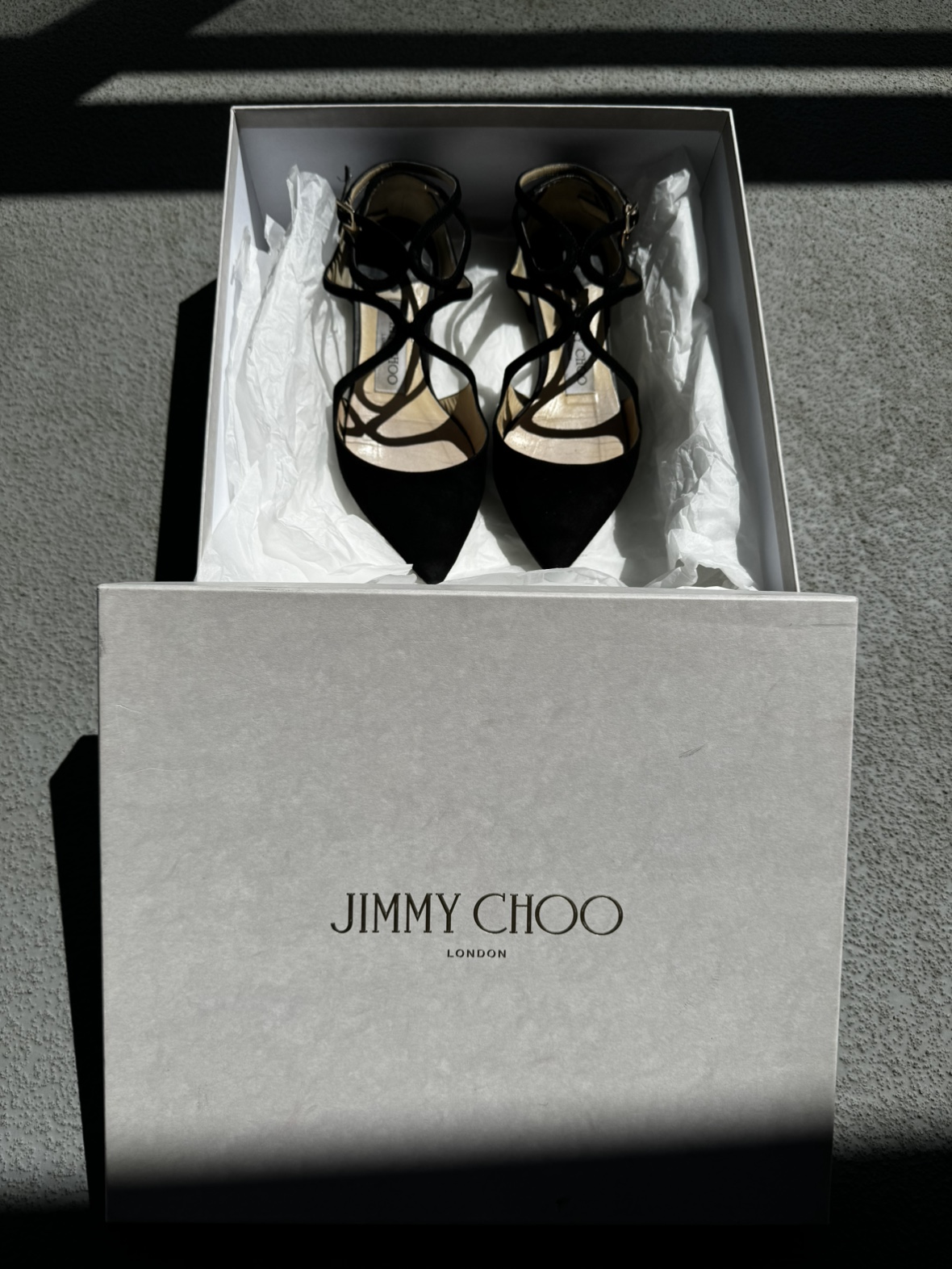 100% Authentic Jimmy Choo suede Lancer flats image indicator(6)