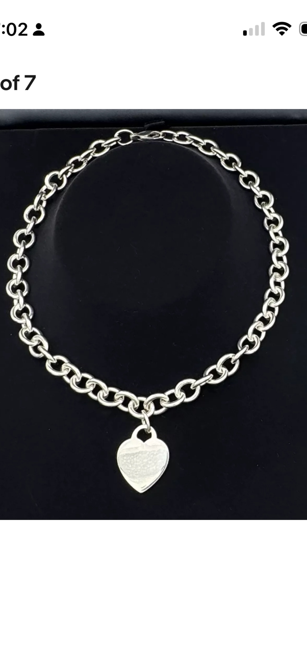 Tiffany & Co. Blank Heart Tag Heavy Chain necklace - photo 4
