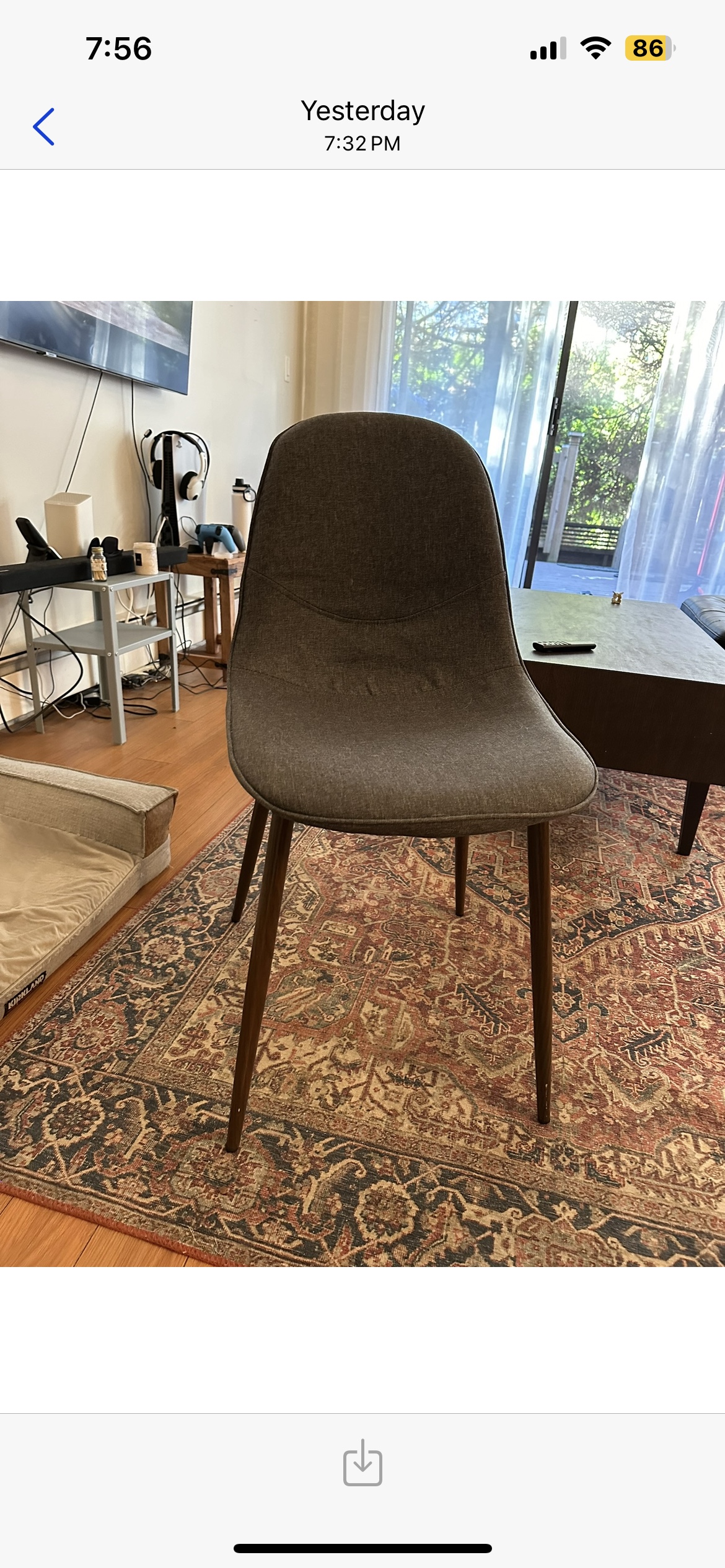 Dining table chair x4