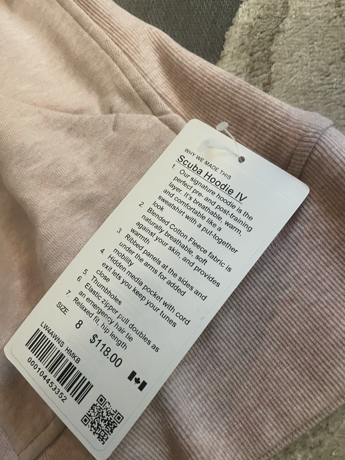 Lululemon Scuba Hoodie Size 8 - photo 2