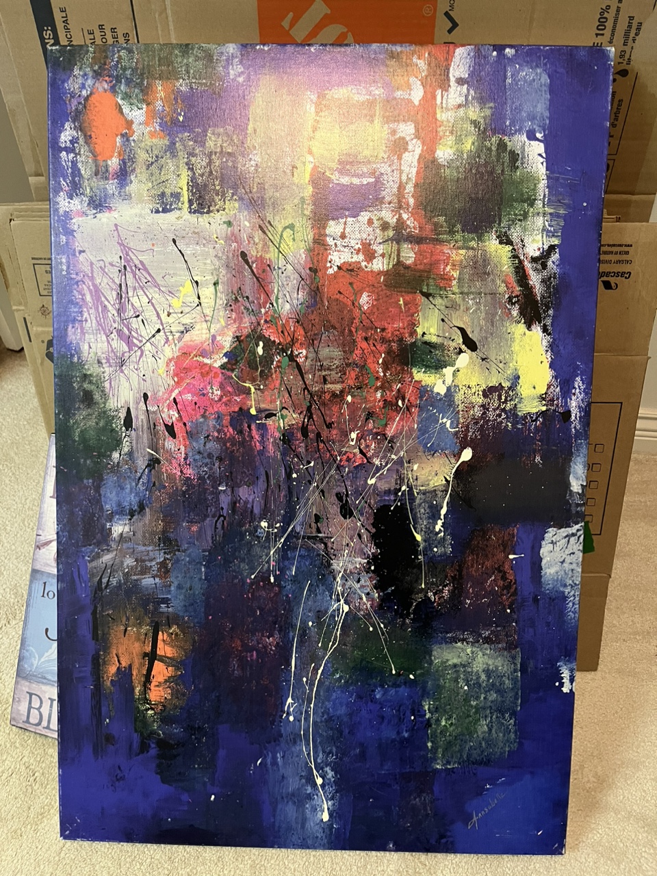 “Weeping Elephant” painting by local artist