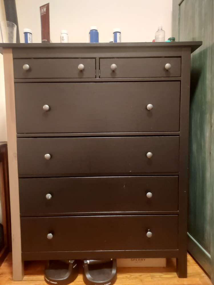 Two-Toned Large Wooden Dresser