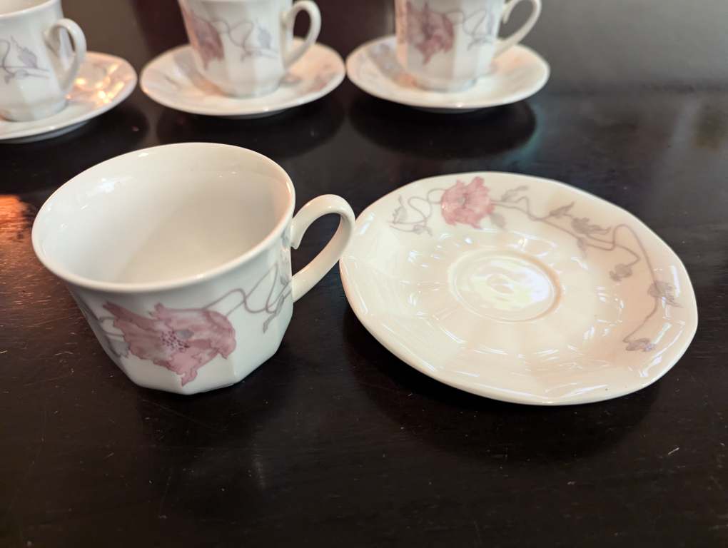 Rare Bohemian Tea Cup and Saucer Set image indicator(2)