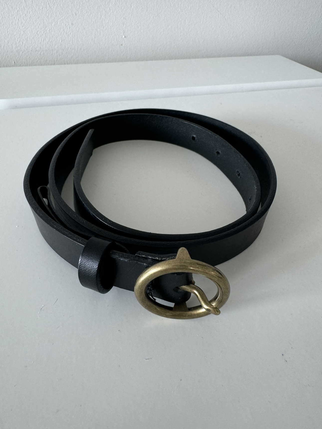 Aritzia Belt - Black/Gold thumbnail