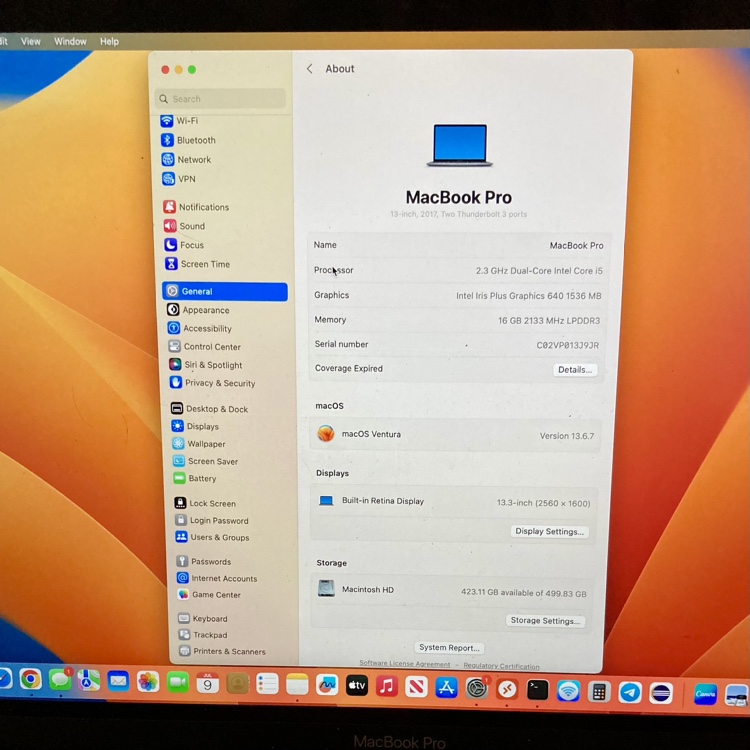 MacBook Pro (13-inch, 2017, Two Thunderbolt 3 ports) - photo 2