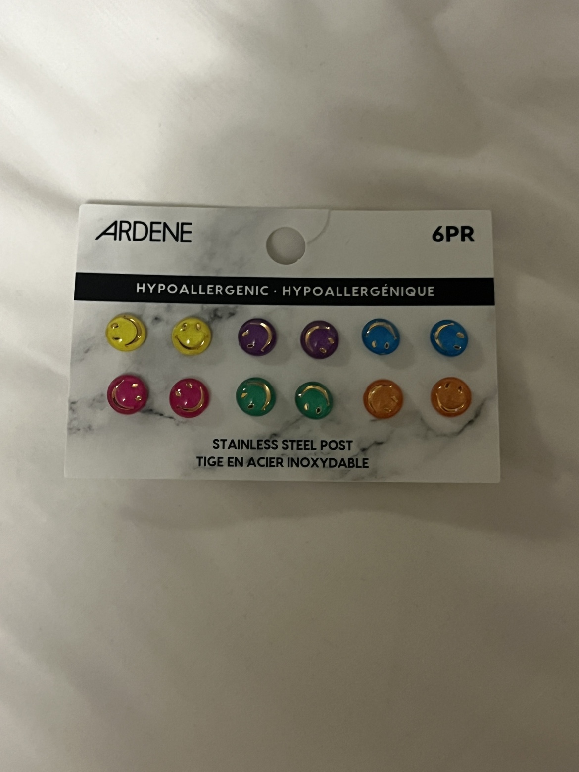 Ardene smiley earrings thumbnail