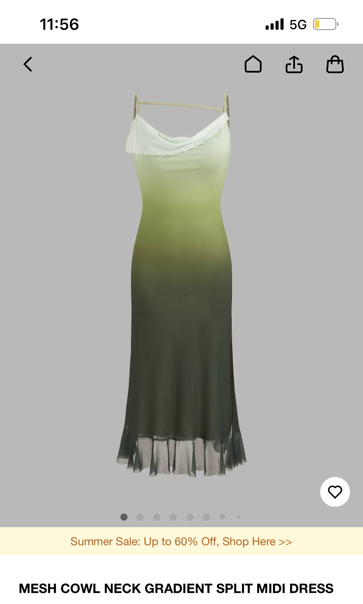 Ombré midi dress