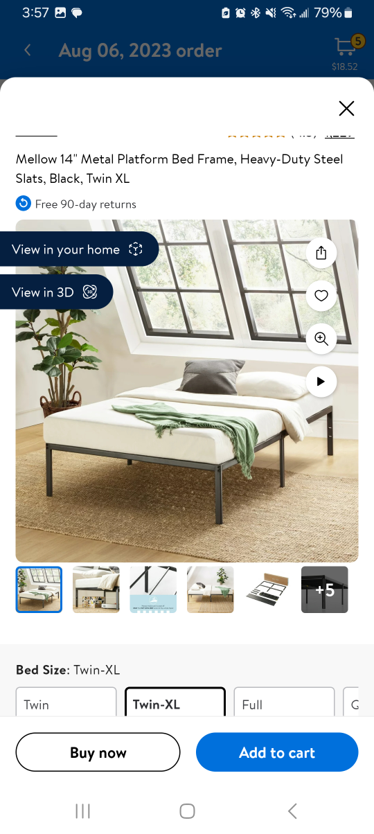 Bed frame Twin XL