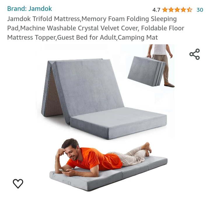trifold mattress