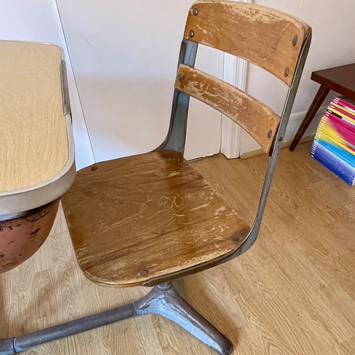 Mid-century School Desk - photo 5