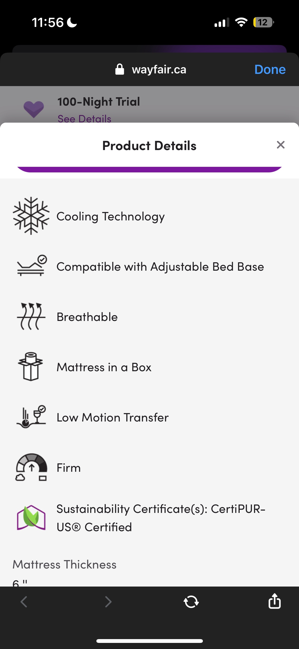 Mattress: Full Size image indicator(3)