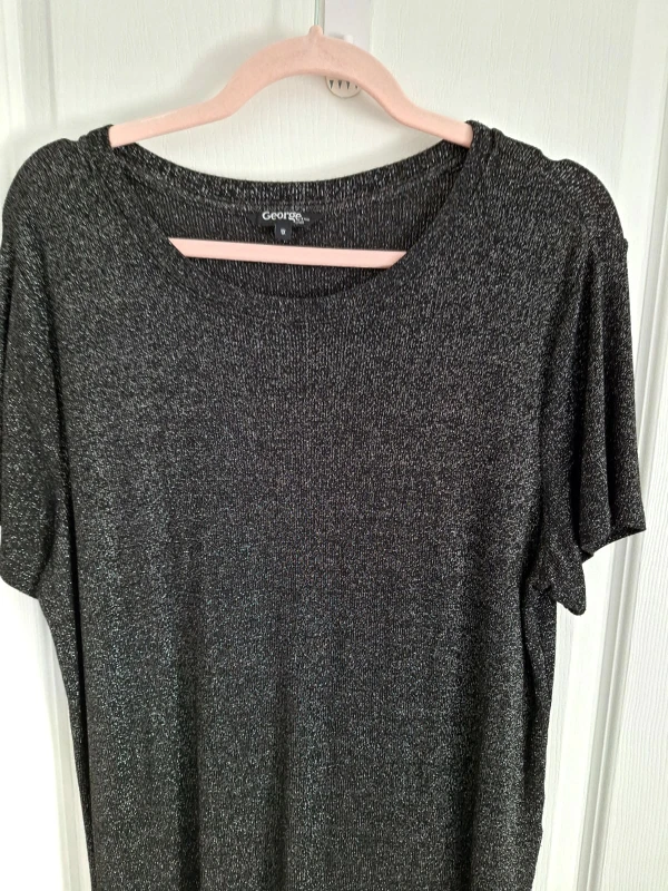 Sparkly Long T-shirt Dress image indicator(2)