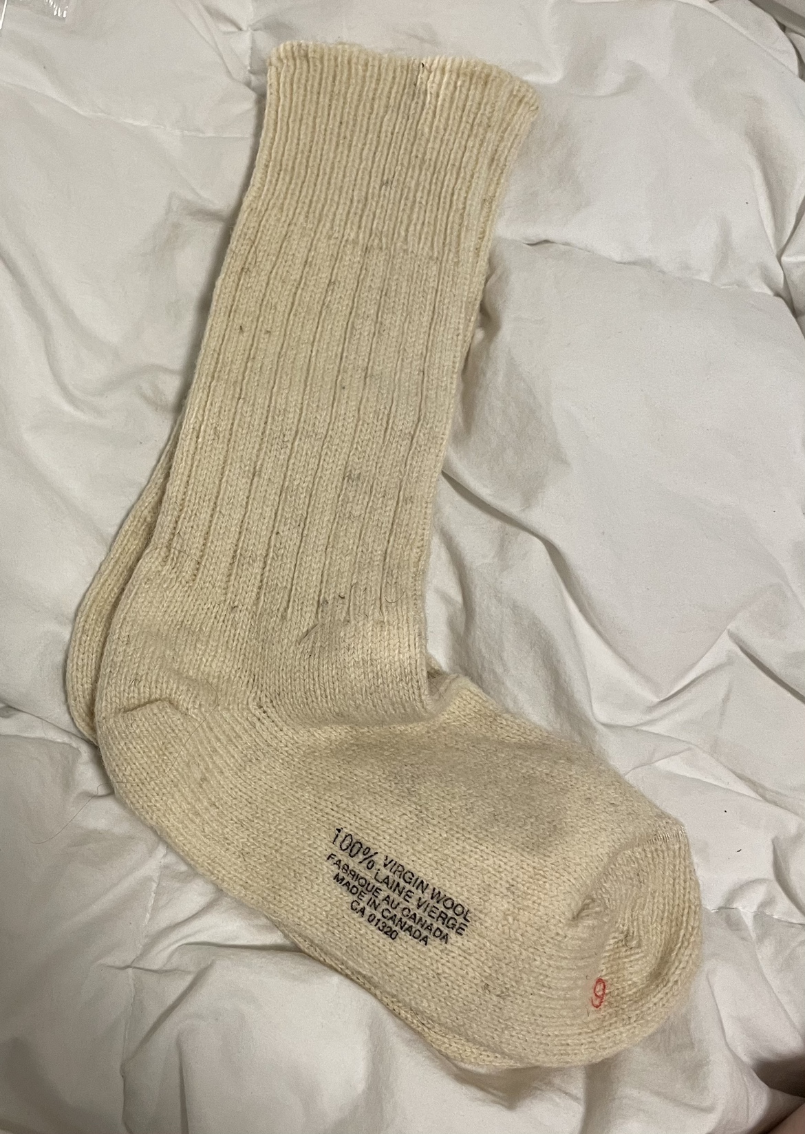 Brand new 100% virgin wool socks