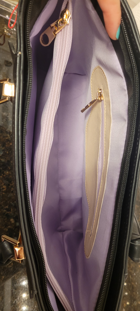 Brand new women's black purse (faux leather) ⚽ image indicator(9)