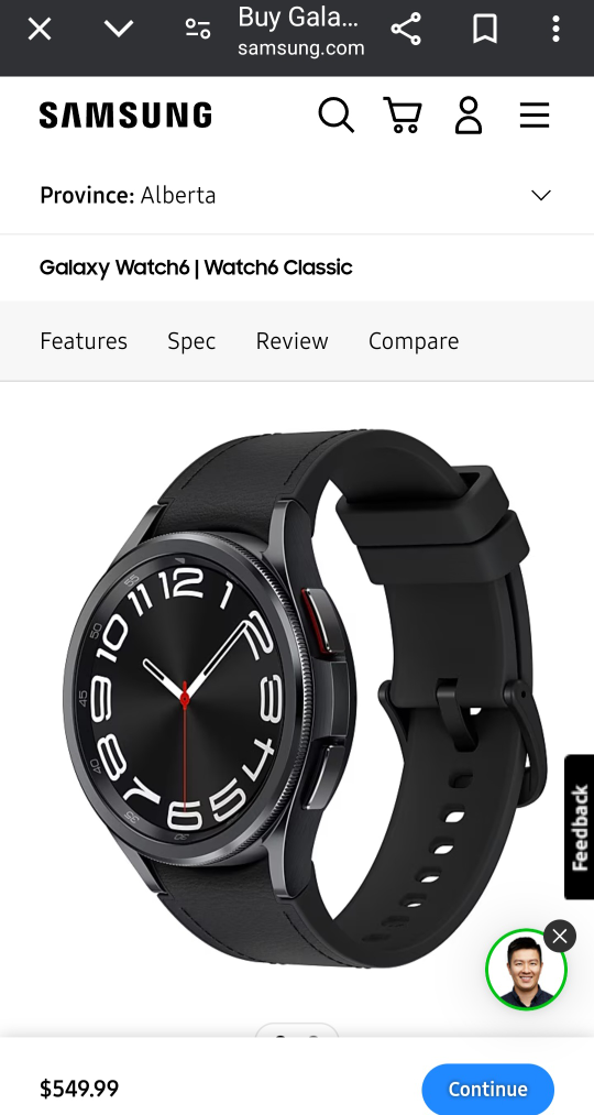 Brand New Galaxy Smart Watch 6 Classic
