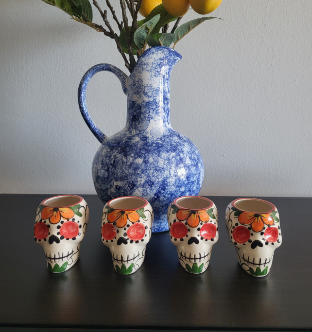 🤎 Skull shot glass, Day of the Dead Halloween party! image indicator(3)