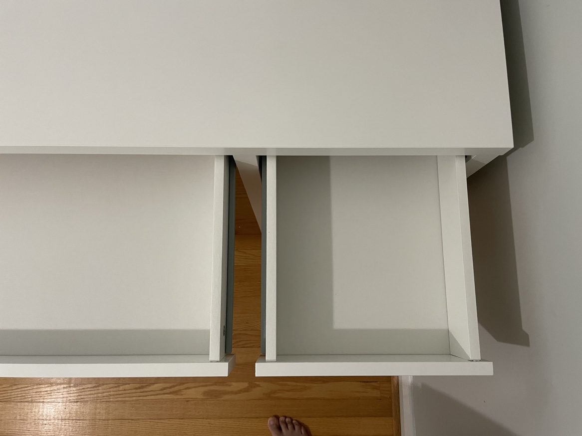White IKEA Desk Micke + Chair image indicator(6)