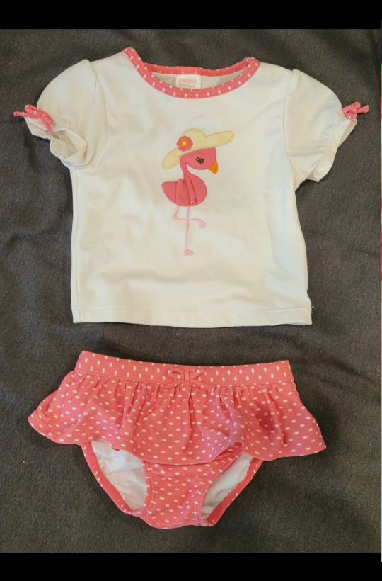 6-12m Flamingo Swim Suit