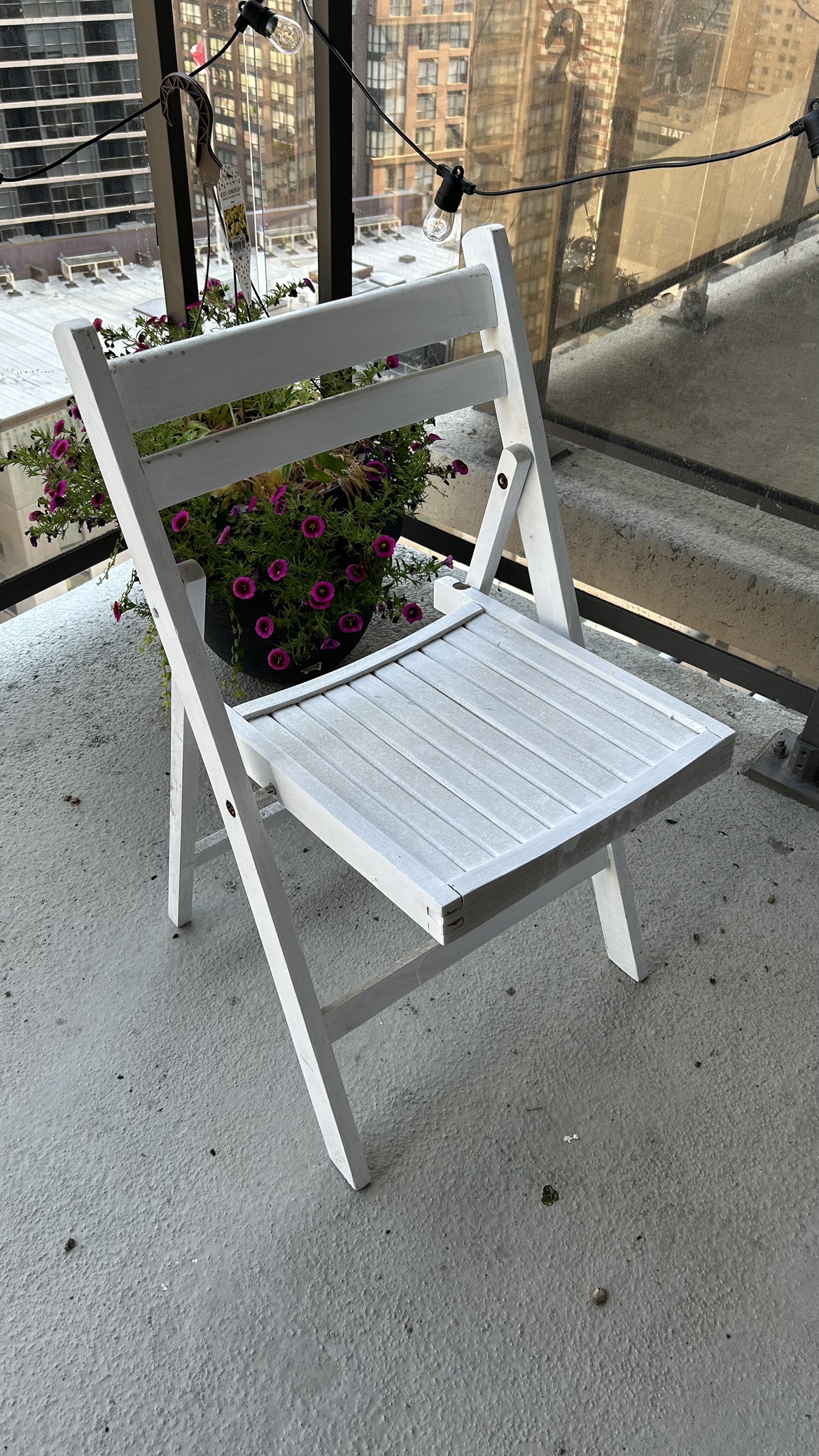 Balcony/Patio Chairs, Table, and Mat