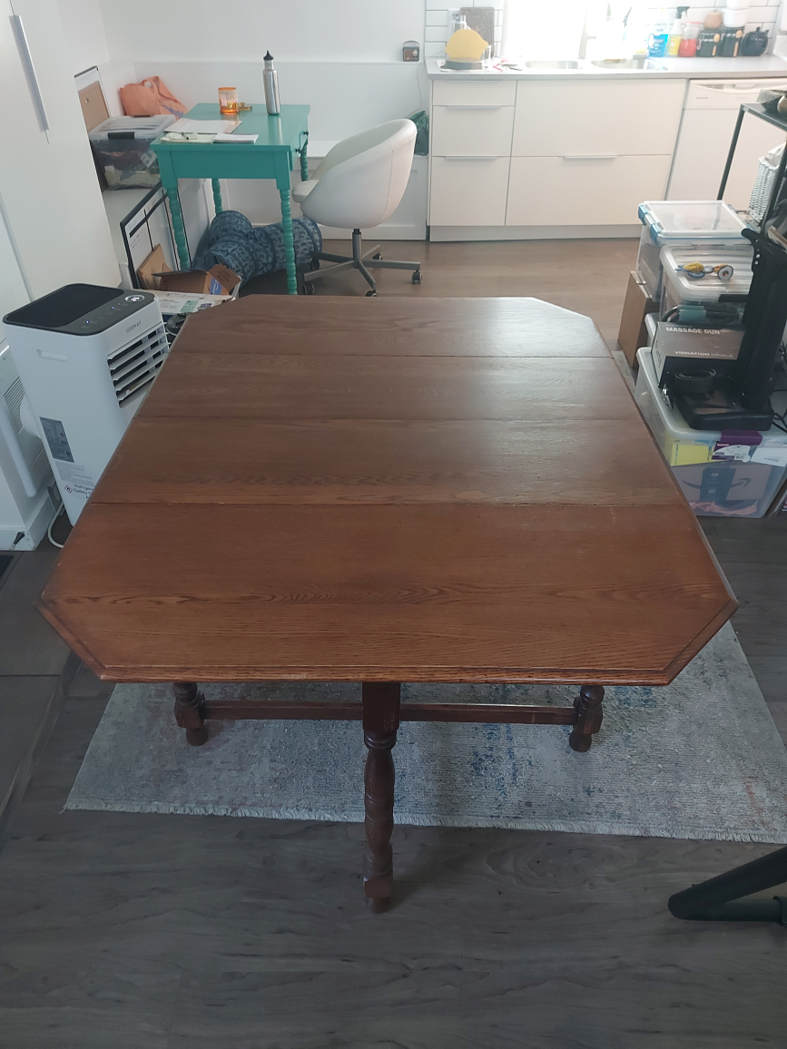 Antique Wooden Kitchen Table image indicator(3)