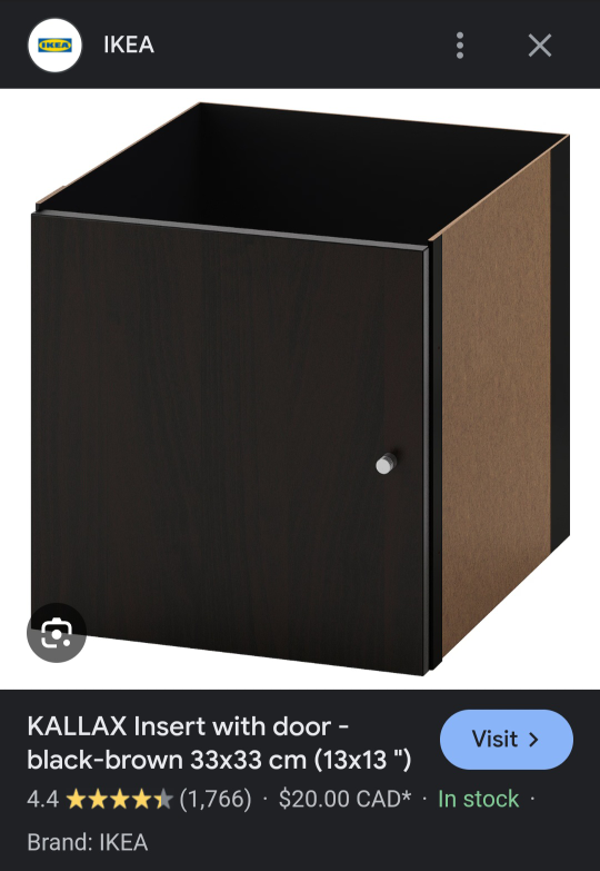 IKEA kallax cabinet door insert thumbnail