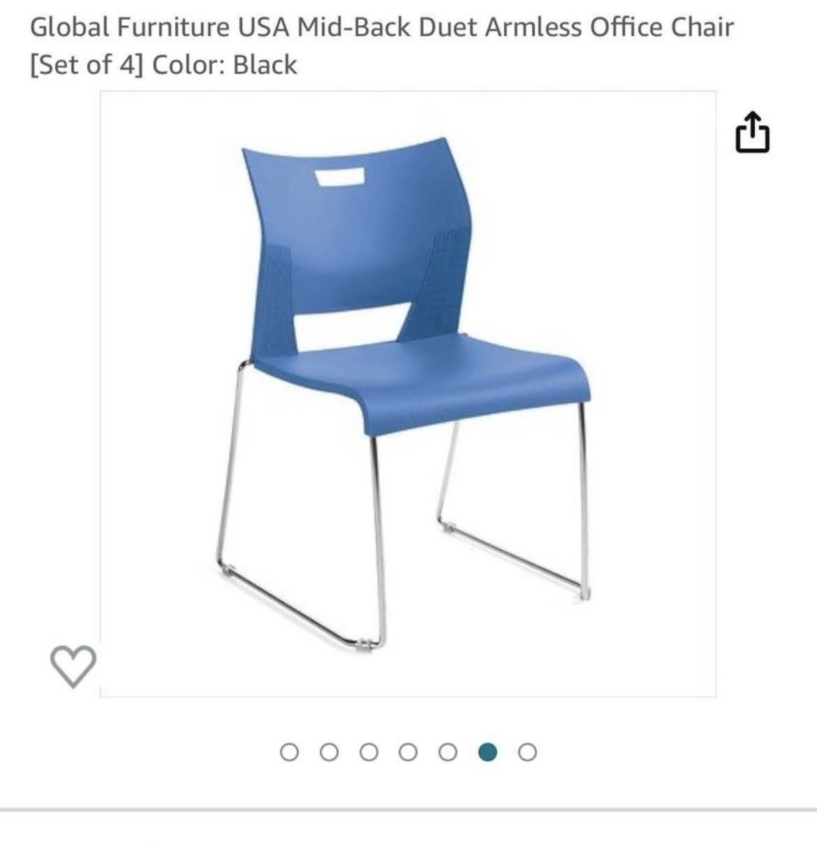 Duet Armless Office Chair - photo 2