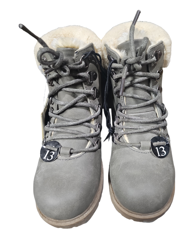 Girls Grey Winter Boots Size 13