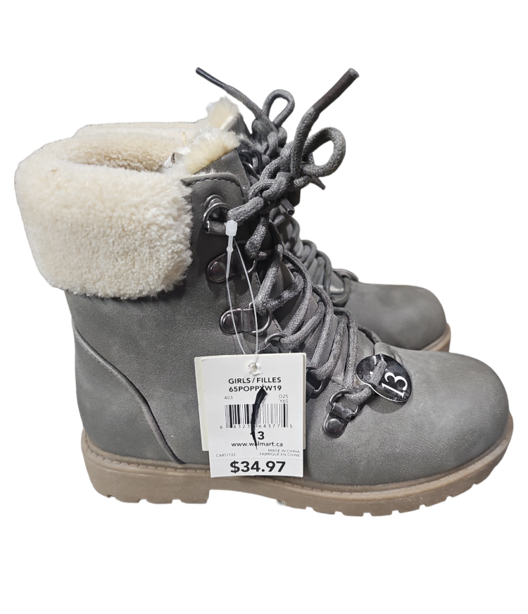 Girls Grey Winter Boots Size 13 - photo 2