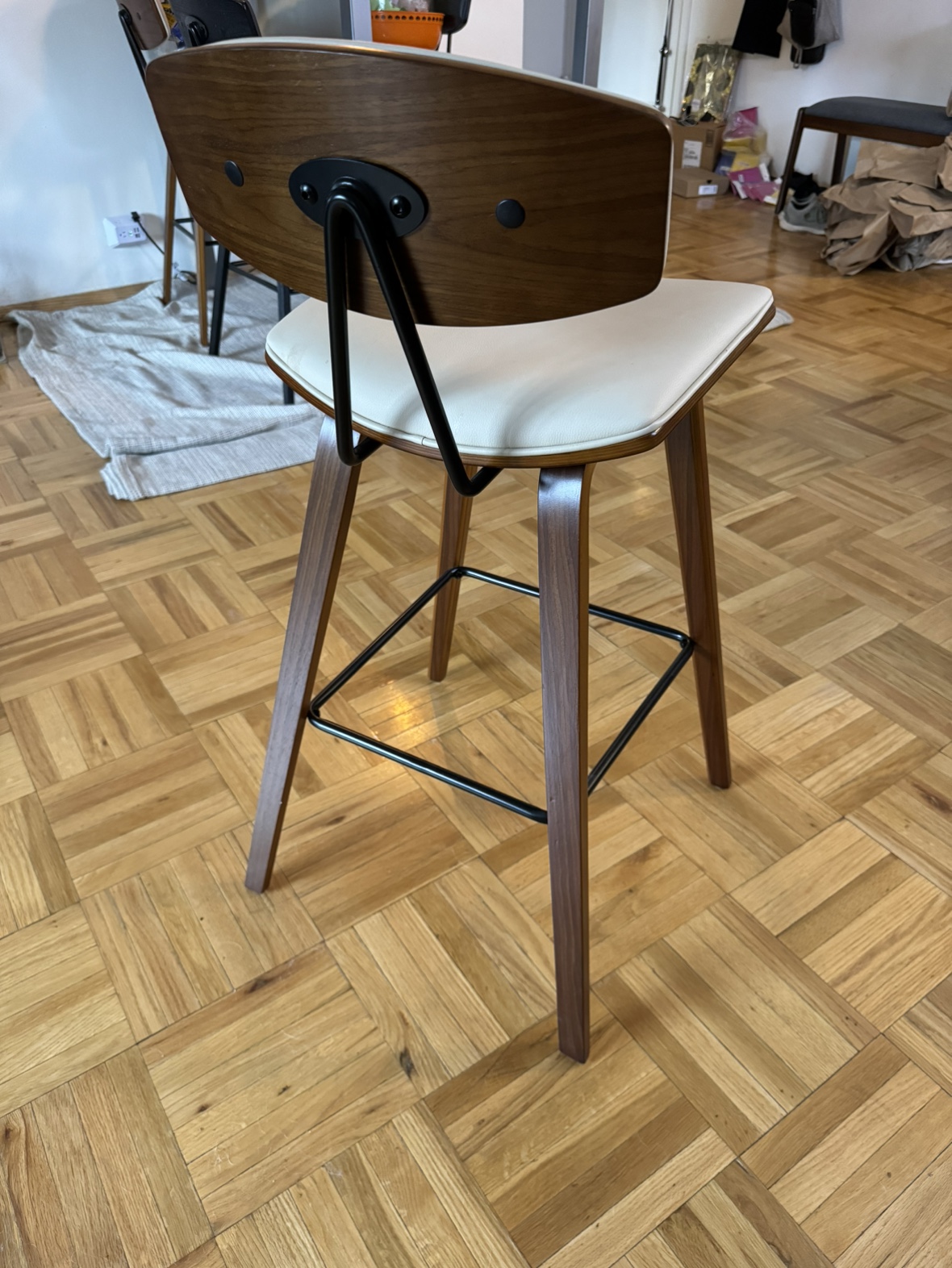 Payton Vegan Leather Bar Stool - photo 4