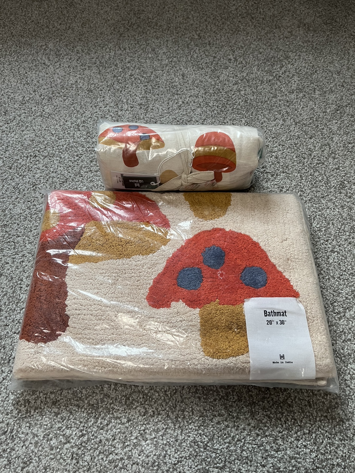 Mushroom Shower Curtain & Bathmat
