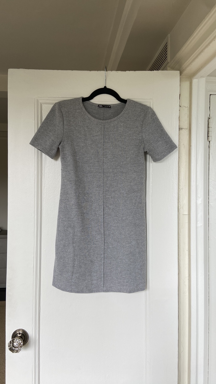 Grey T-shirt Mini Dress