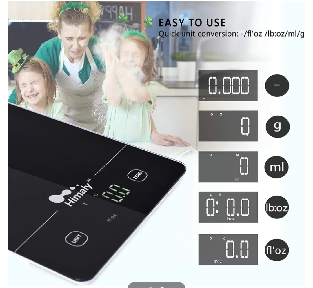DIGITAL Food Scale, 11lbs/5kg Kitchen Scale Measurements image indicator(3)
