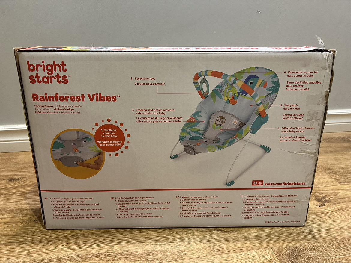 Bright Starts Rainforest Vibes Vibrating Bouncer image indicator(2)