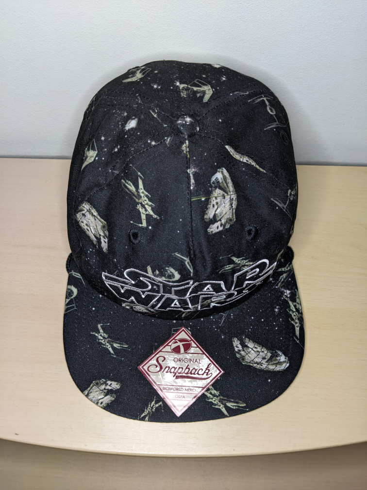 ⚽ Star Wars Baseball Hat Cap Adjustable Snapback Black & White image indicator(2)