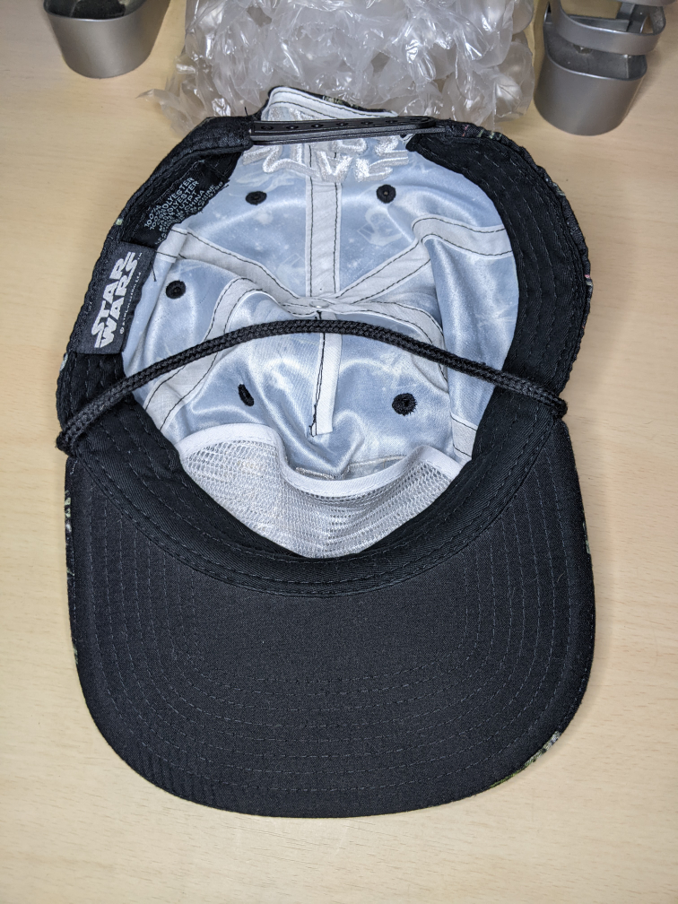 ⚽ Star Wars Baseball Hat Cap Adjustable Snapback Black & White image indicator(4)
