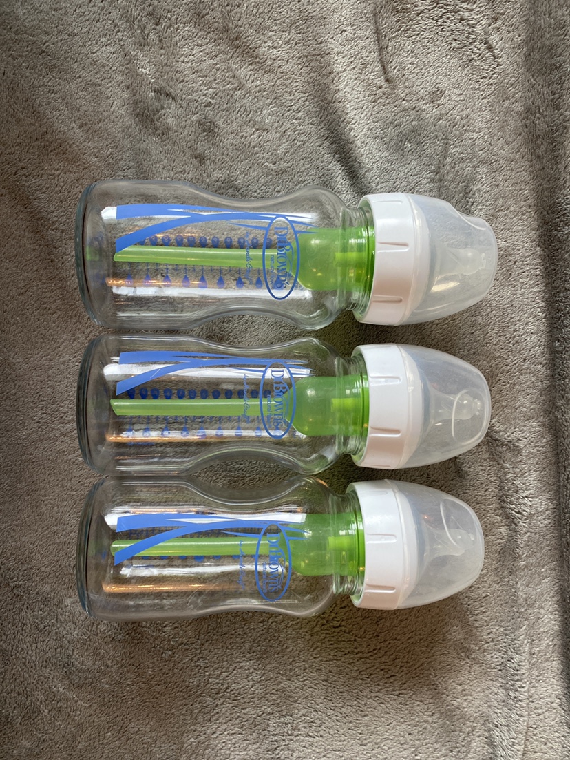 Dr. Brown 9oz Wide Neck Bottles with No. 1 nipples