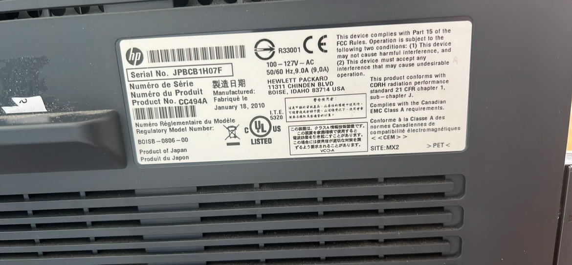 HP laserjet enterprise printer CP4525 - photo 3