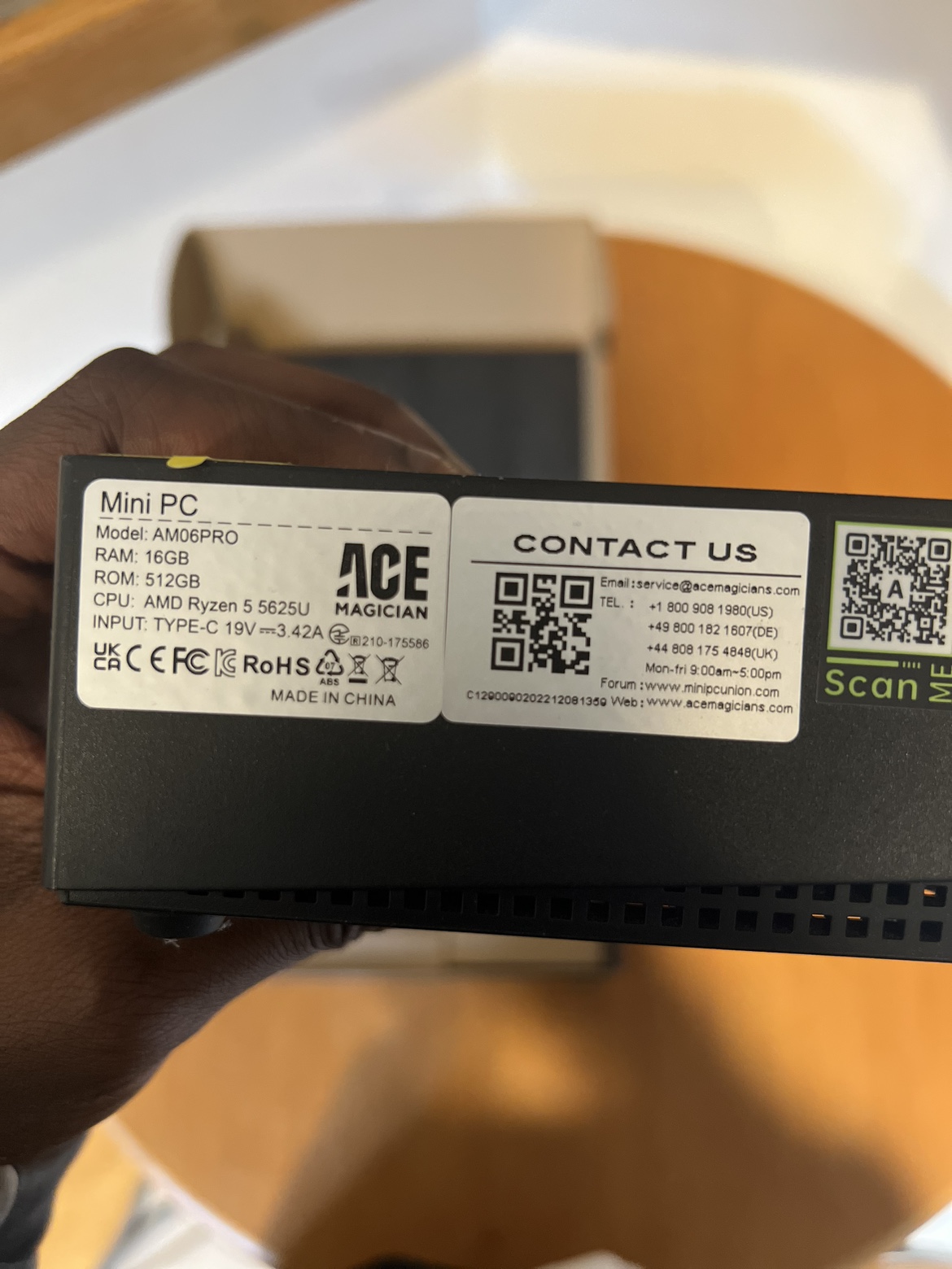 Mini PC Ryzen 5 5625U - Desktop image indicator(3)