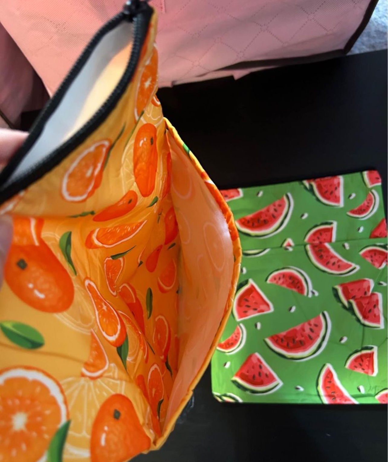 🍉 green watermelon book bag / pouch image indicator(3)