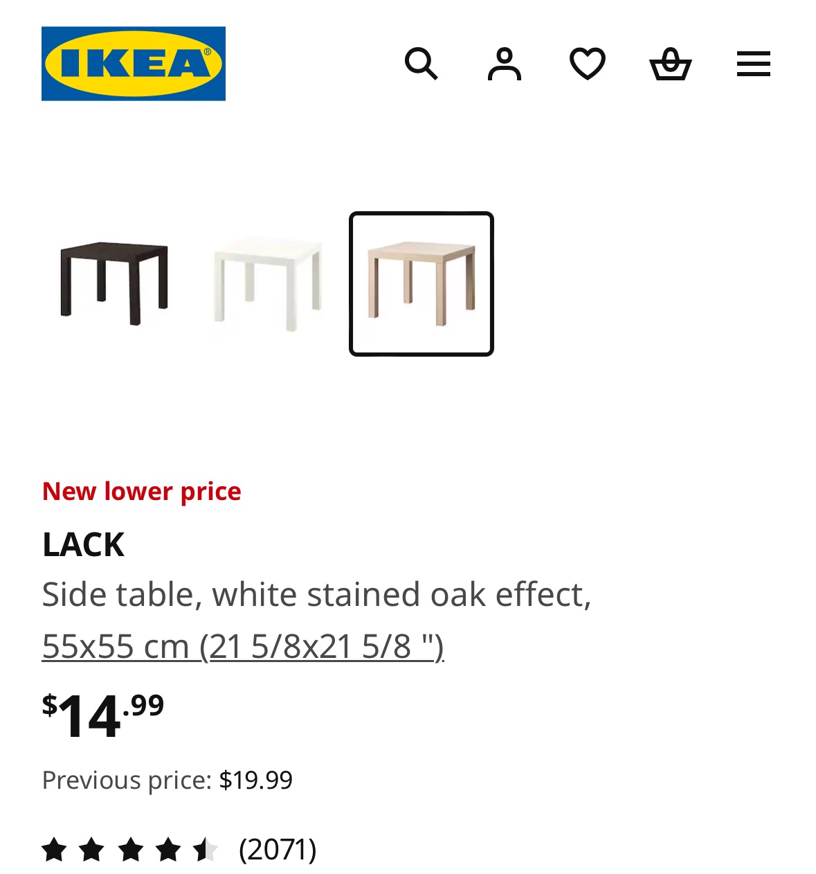 IKEA side table - photo 5