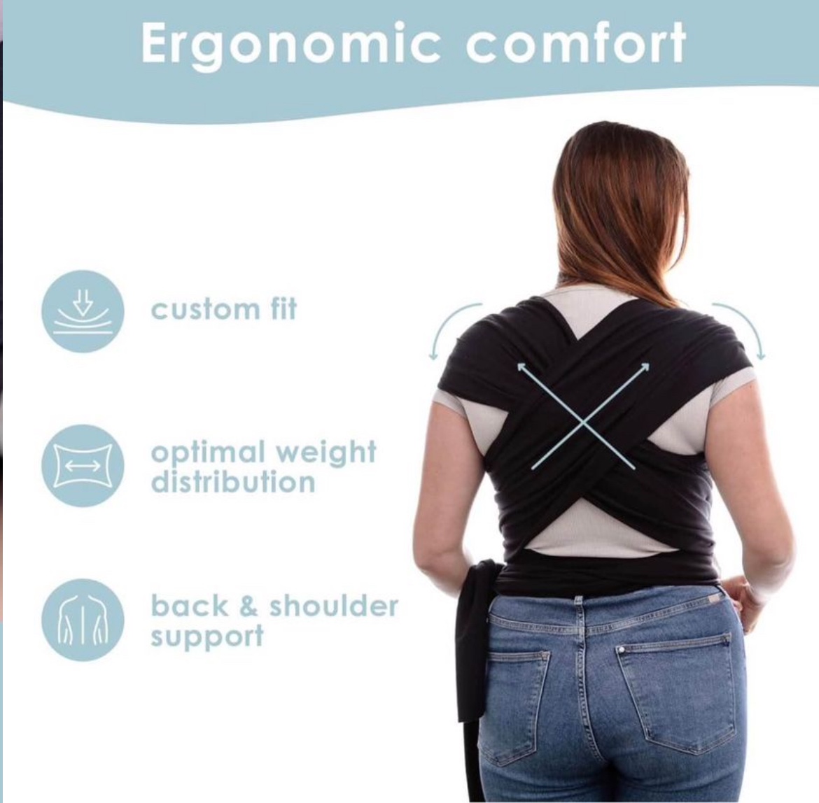 Baby Wrap Carrier For Newborn to Toddler image indicator(3)