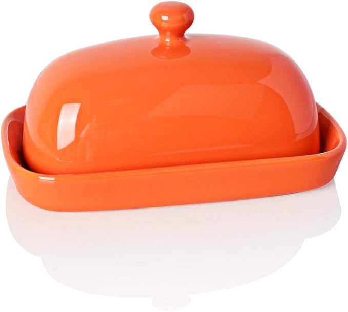 New Ceramic Butter Dish with Knob thumbnail