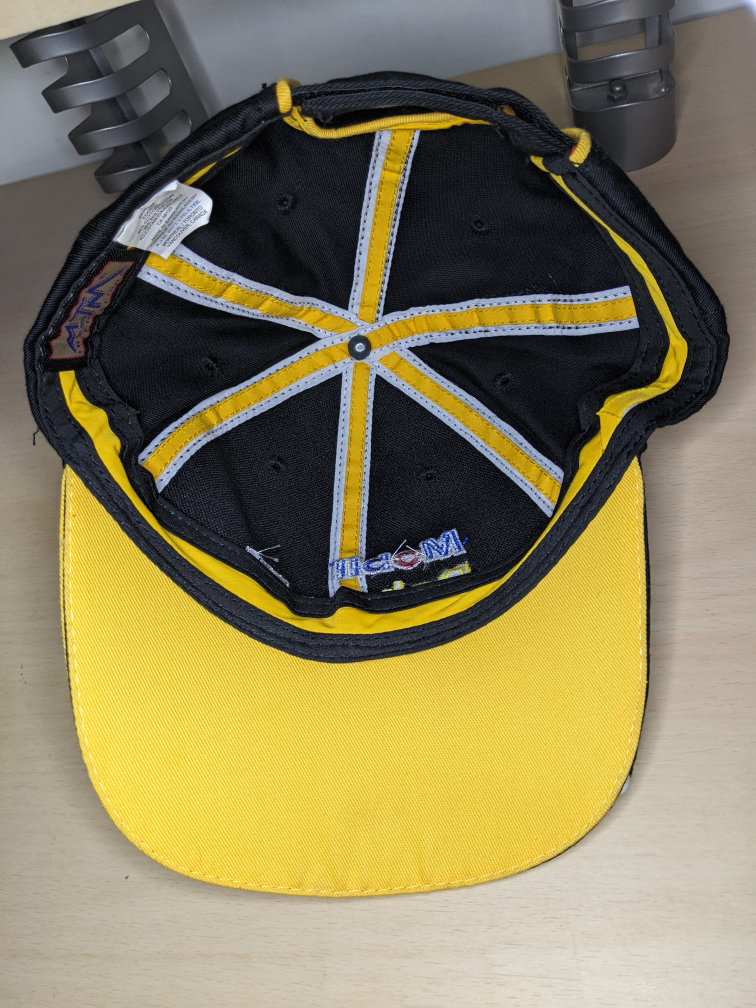 ⚽ Mobil Delvac 1 Baseball Hat Ball Cap Adjustable Black & Yellow image indicator(4)