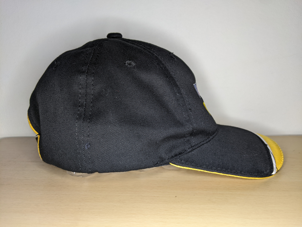 ⚽ Mobil Delvac 1 Baseball Hat Ball Cap Adjustable Black & Yellow image indicator(5)