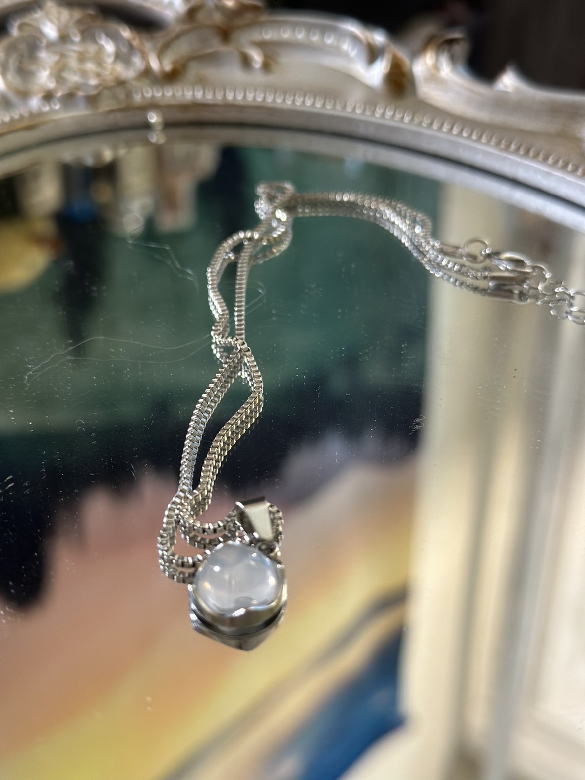 Cute Cat’s eye stone necklace! - photo 2