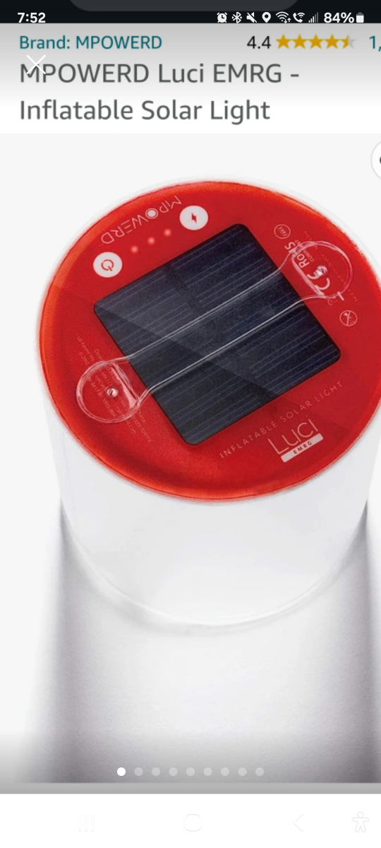 Solar light hiking, kayaking, camping thumbnail