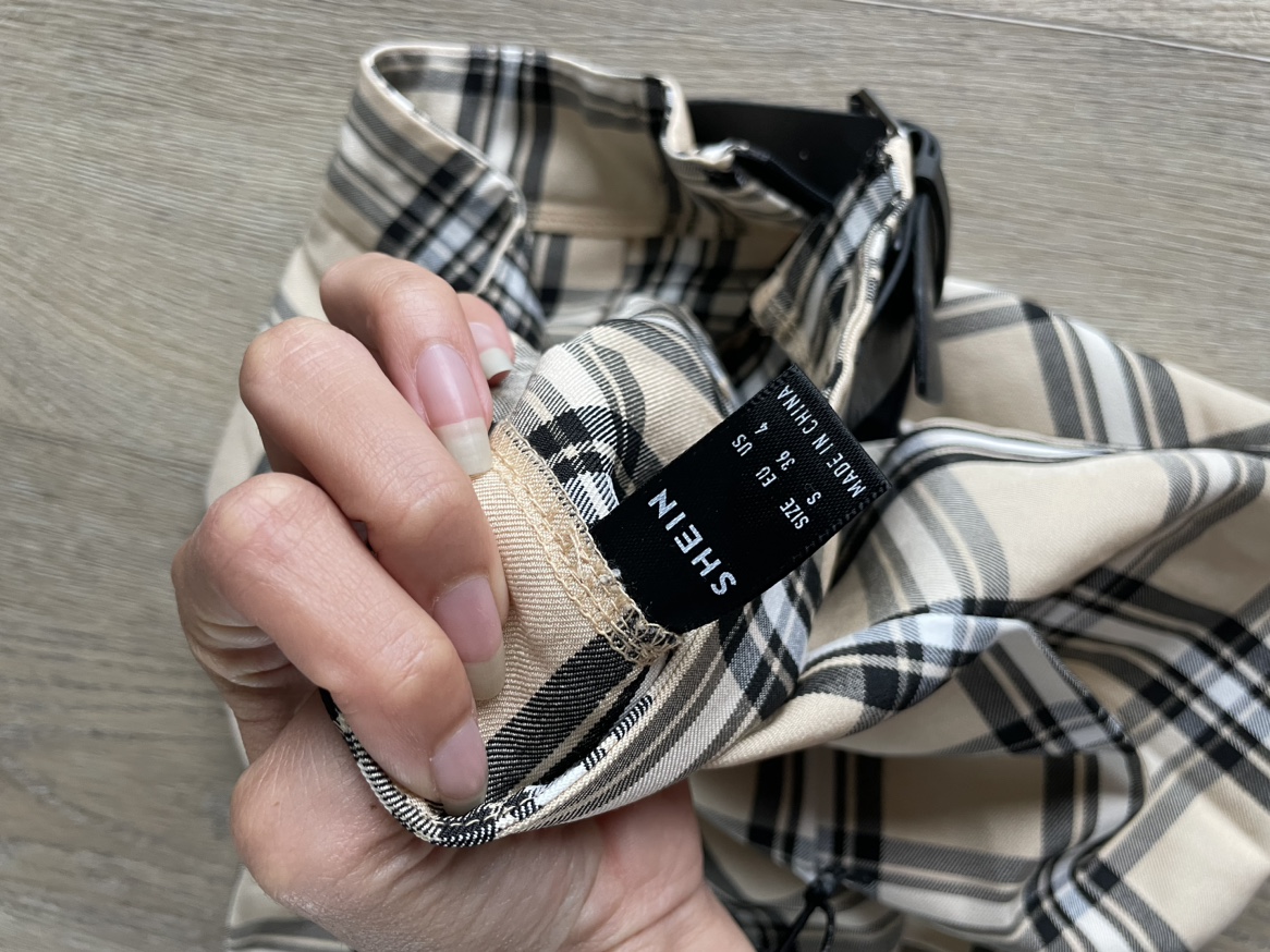 Two plaid skirts, mango and SHEIN image indicator(5)