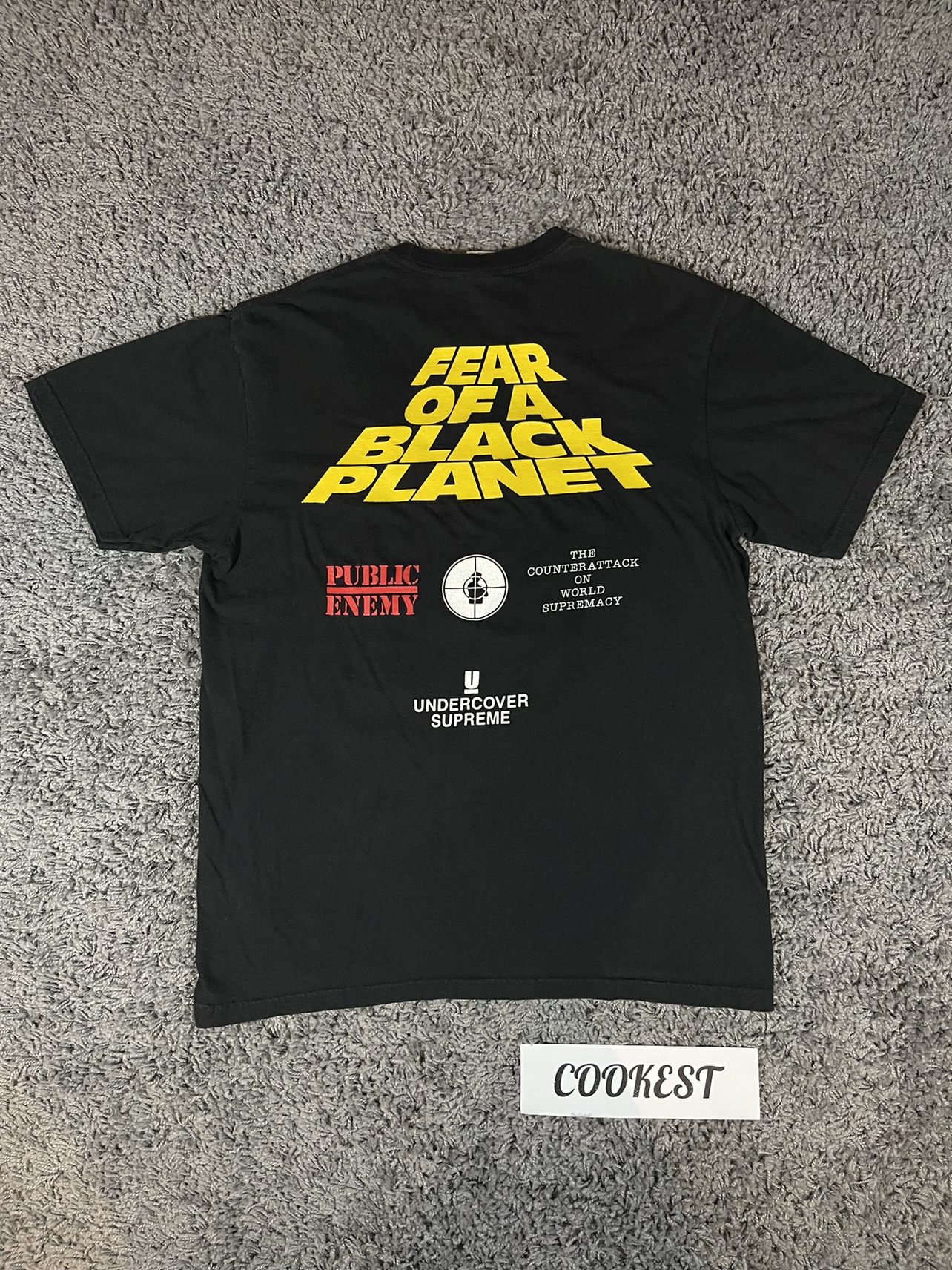 2018SS Supreme Undercover Public Enemy White House Tee Black thumbnail