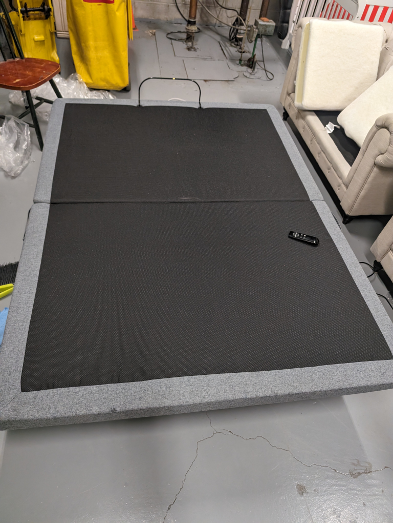 very cheap lucid remote control bed. queen size