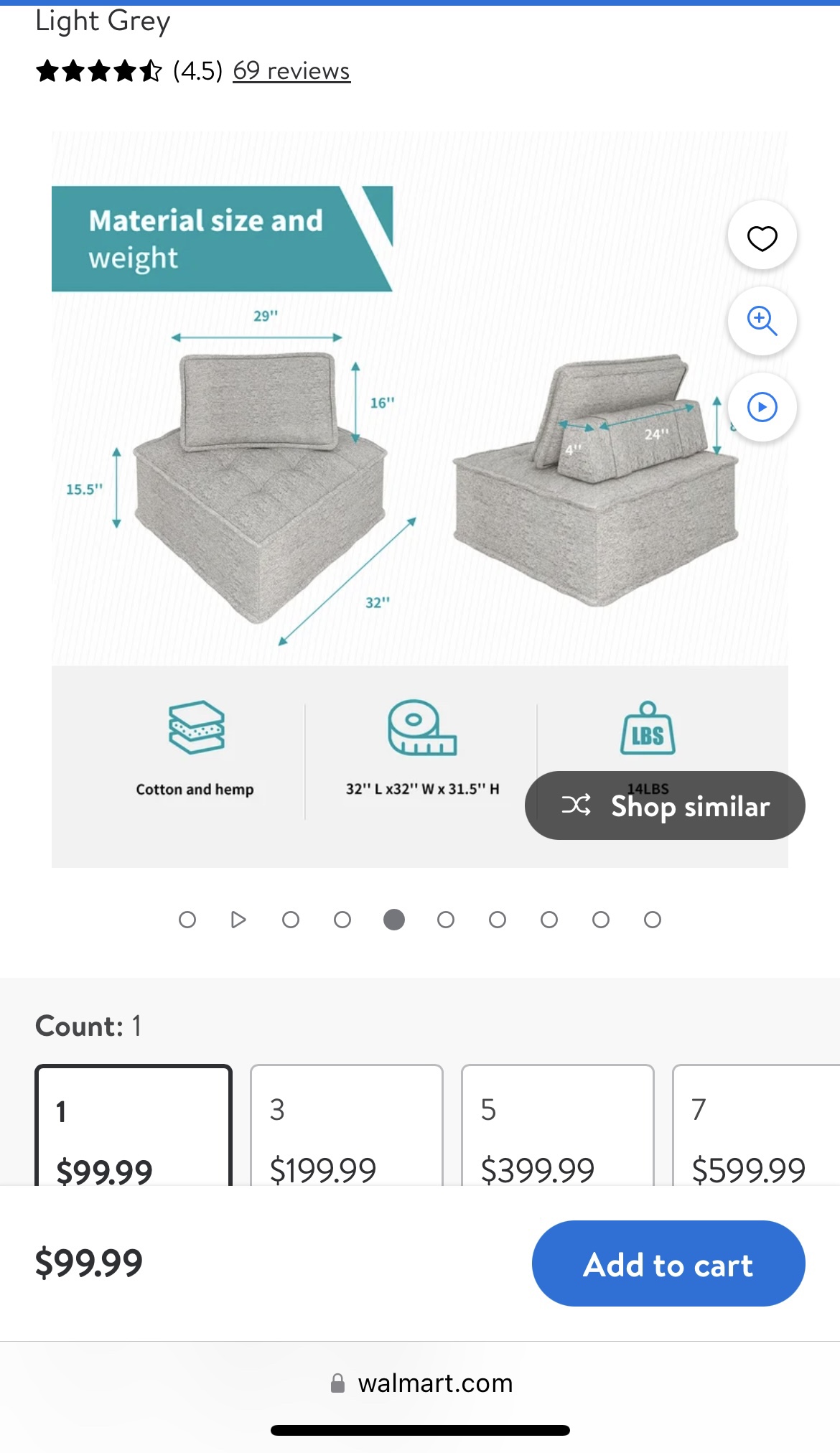 BALUS Modular Sectional Sofa Couch. New - photo 2